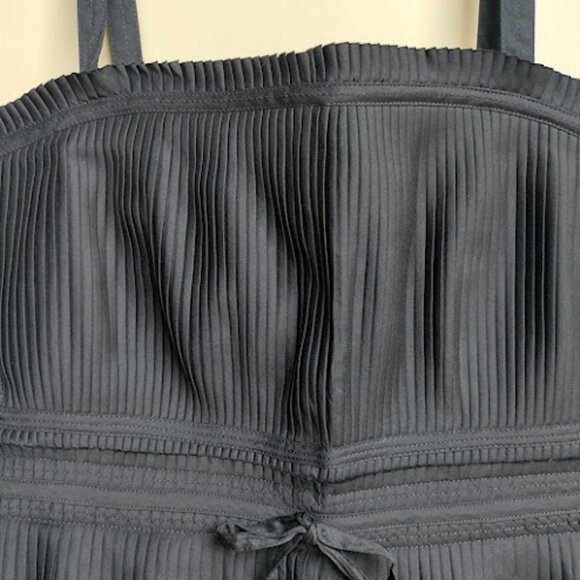 WHITE HOUSE BLACK MARKET Ruffle Poplin Peplum Bustier Babydoll CroppedTop 14 - Picture 6 of 15